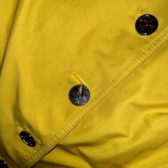 TORY BURCH - SIZE 2 YELLOW BUTTON DOWN SPRING JACKET USED - Picture 13 of 14